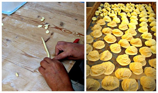 Collage orecchiette a Bari